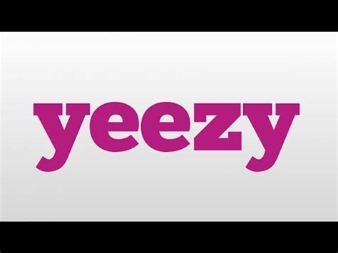 yeezy meaning slang